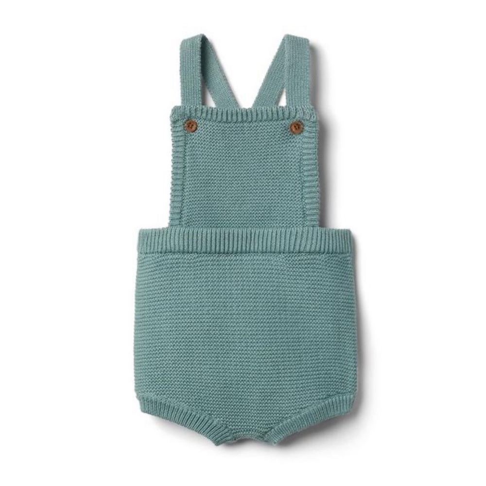 Janie and Jack Romper Baby Sweater Shortall: 12-18 months Chinois Green